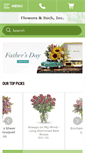 Mobile Screenshot of flowersandsuchinc.com